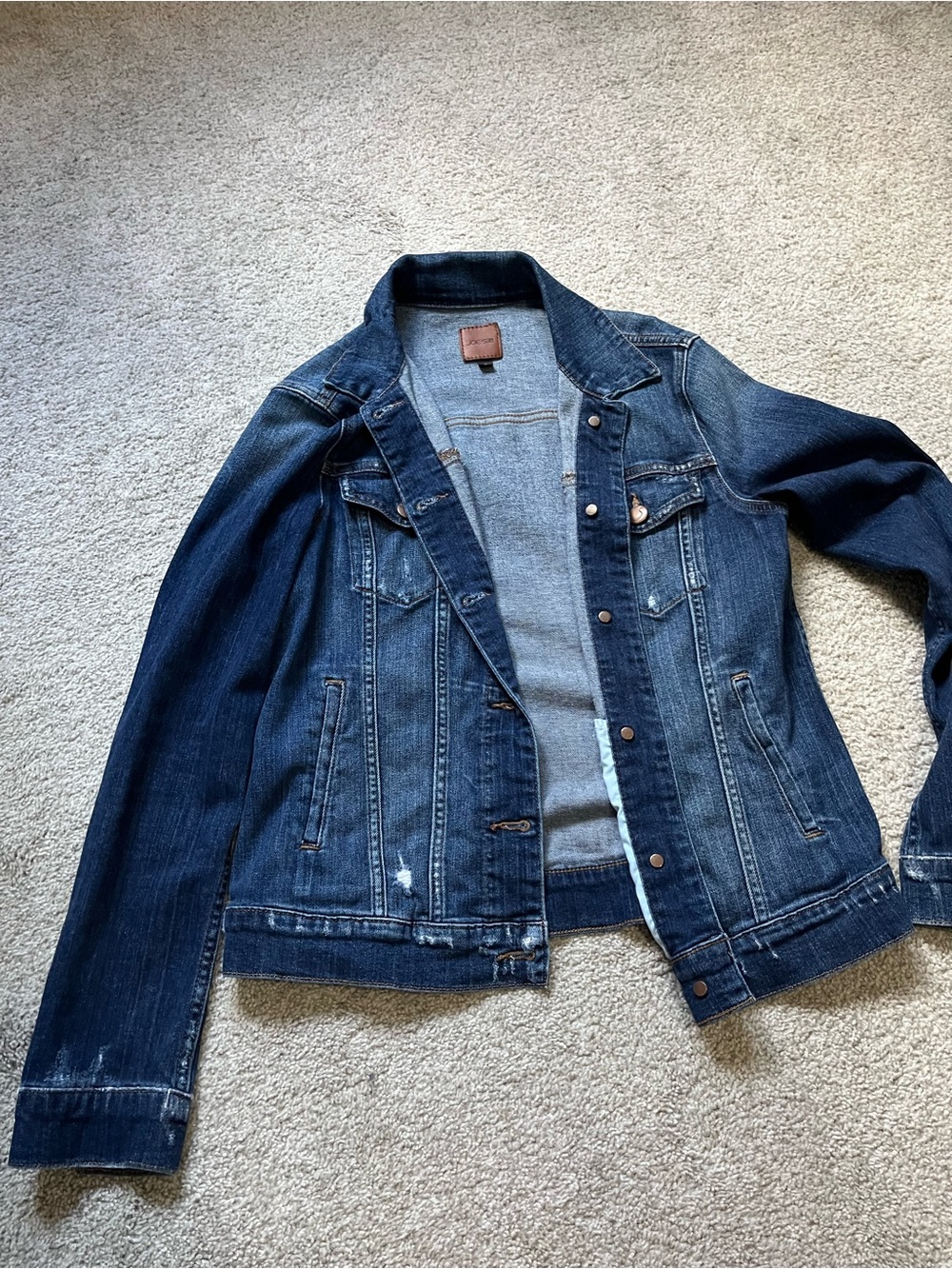 Joe's Jeans Men's Dark Blue Denim Trucker Jacket